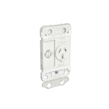 Picture of Single Switch Power Point Grid, Clipsal Iconic, Vertical Mount, 250V, 10A