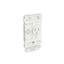 Picture of Single Switch Power Point Grid, Clipsal Iconic, Vertical Mount, 250V, 10A