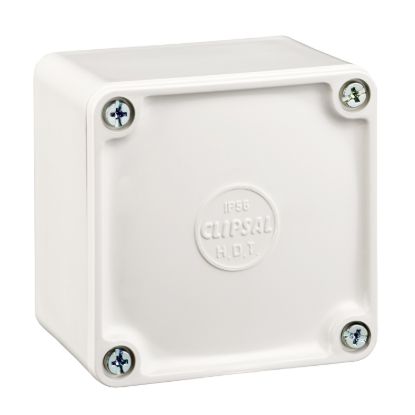 Picture of Adaptable Box, Clipsal - Cable Management, PVC, L-77 x W-77 x H-54mm