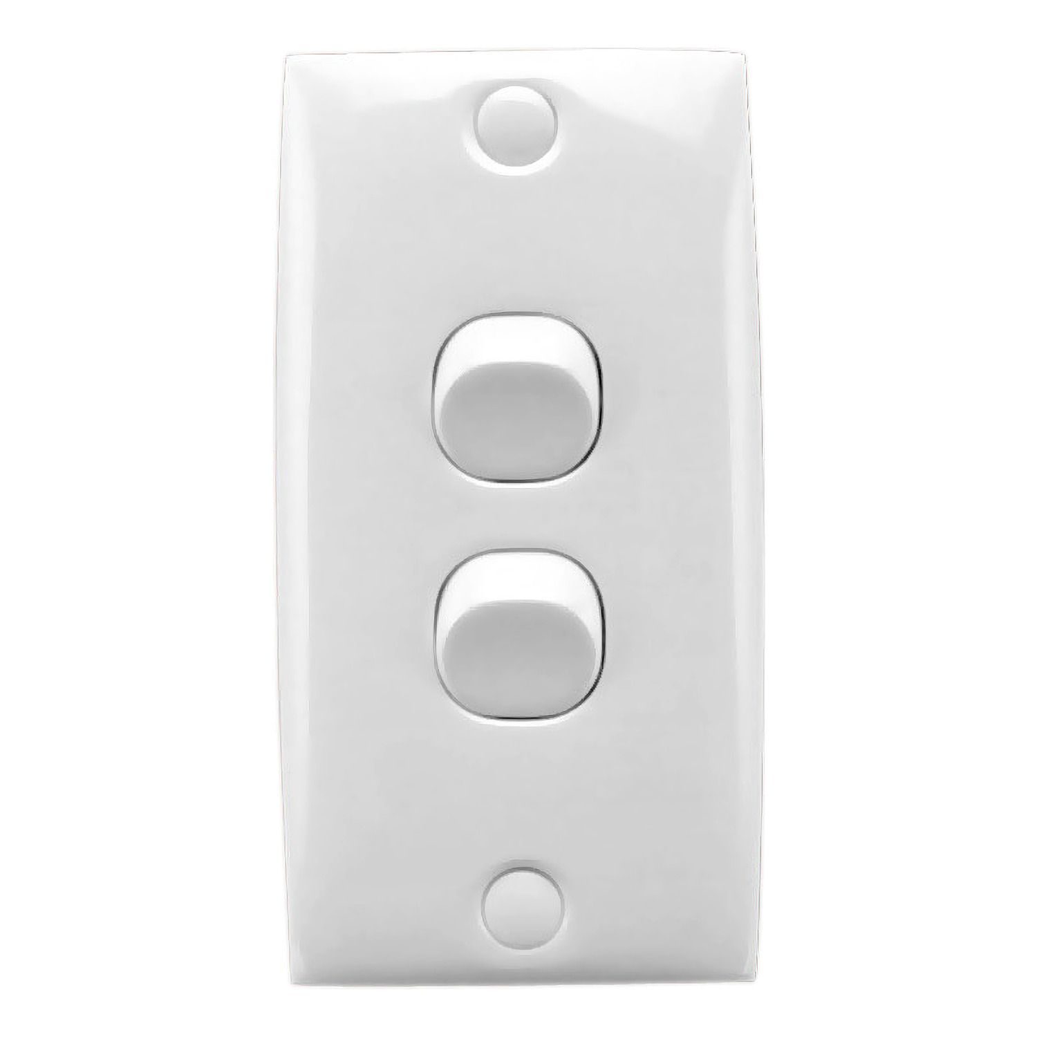 Picture of Flush Switch, Standard Series, 2 Gang, 250VAC, 10A, Intermediate Architrave