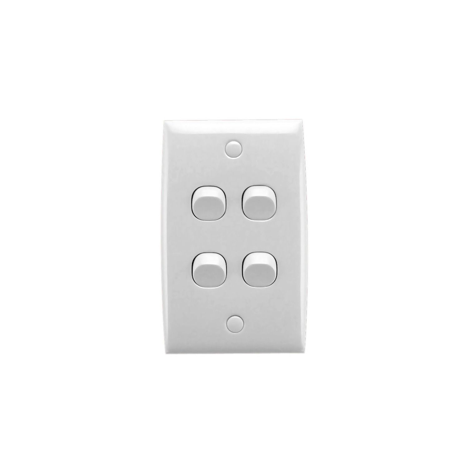 Picture of Flush Switch, Standard Series, 4 Gang, 250VAC, 10A, Standard, Vertical, PTN