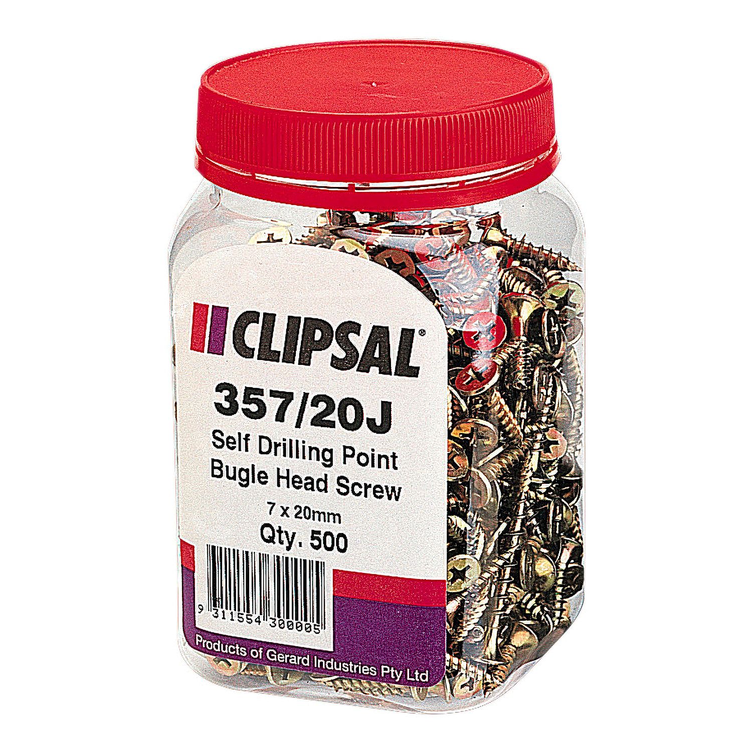 Picture of Bugle Head, Clipsal - General Accessories, Self Drilling Point, 7 X 20mm, Jar 500
