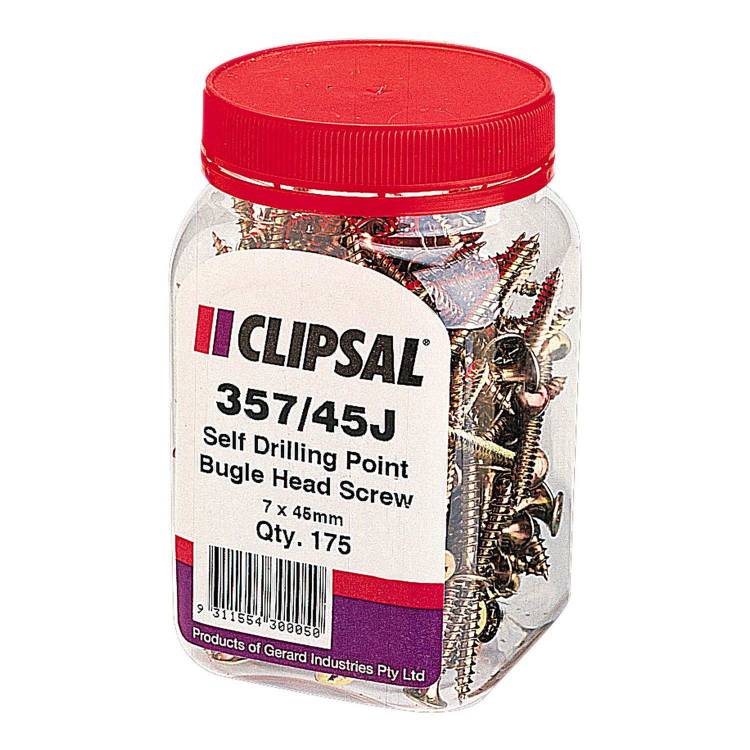 Picture of Bugle Head, Clipsal - General Accessories, Self Drilling Point, 7 X 45mm, Jar 175