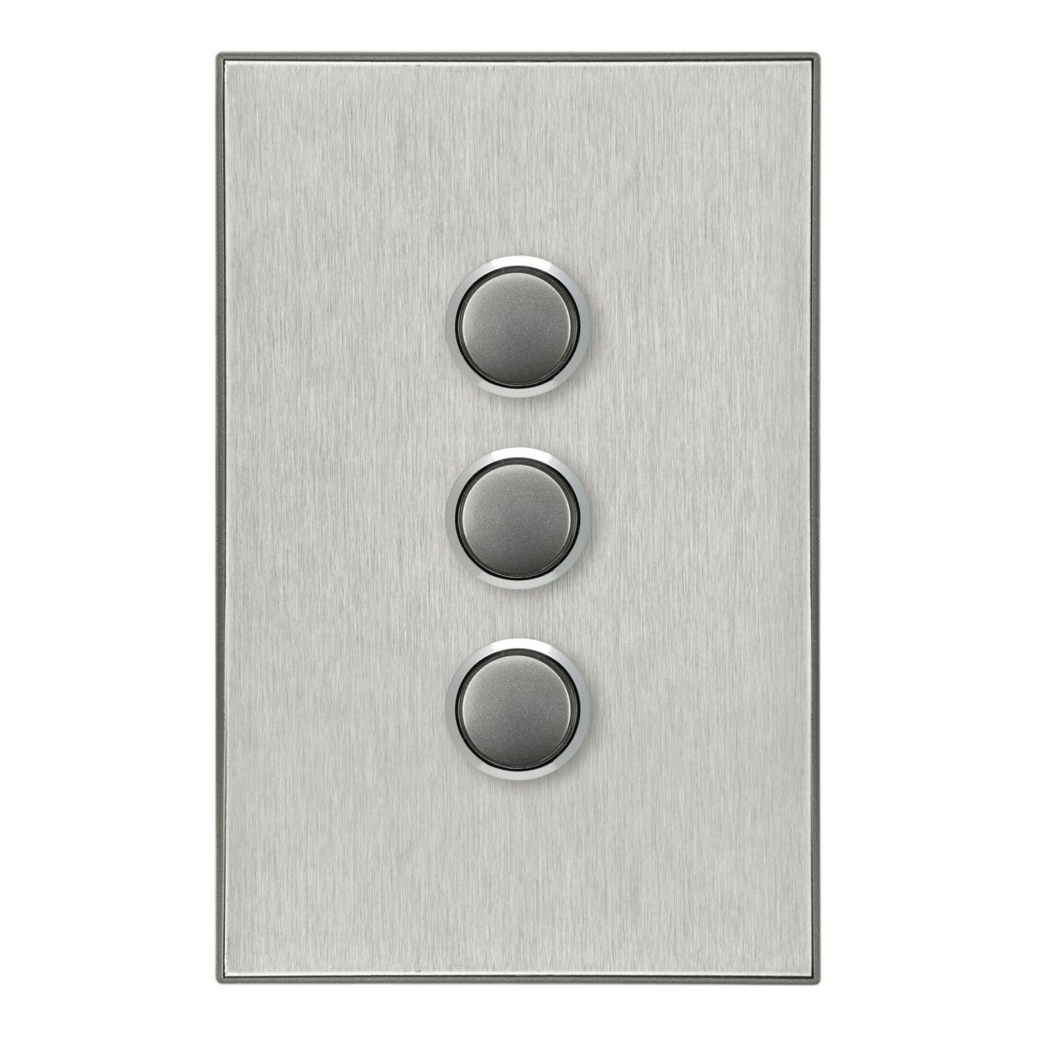 Picture of Push Button Switch, Saturn Series, 3 Gang, 250V, 16AX/20A