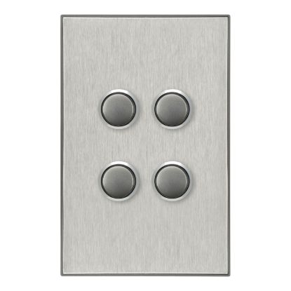 Picture of Push Button Switch, Saturn Series, 4 Gang, 250V, 16AX/20A