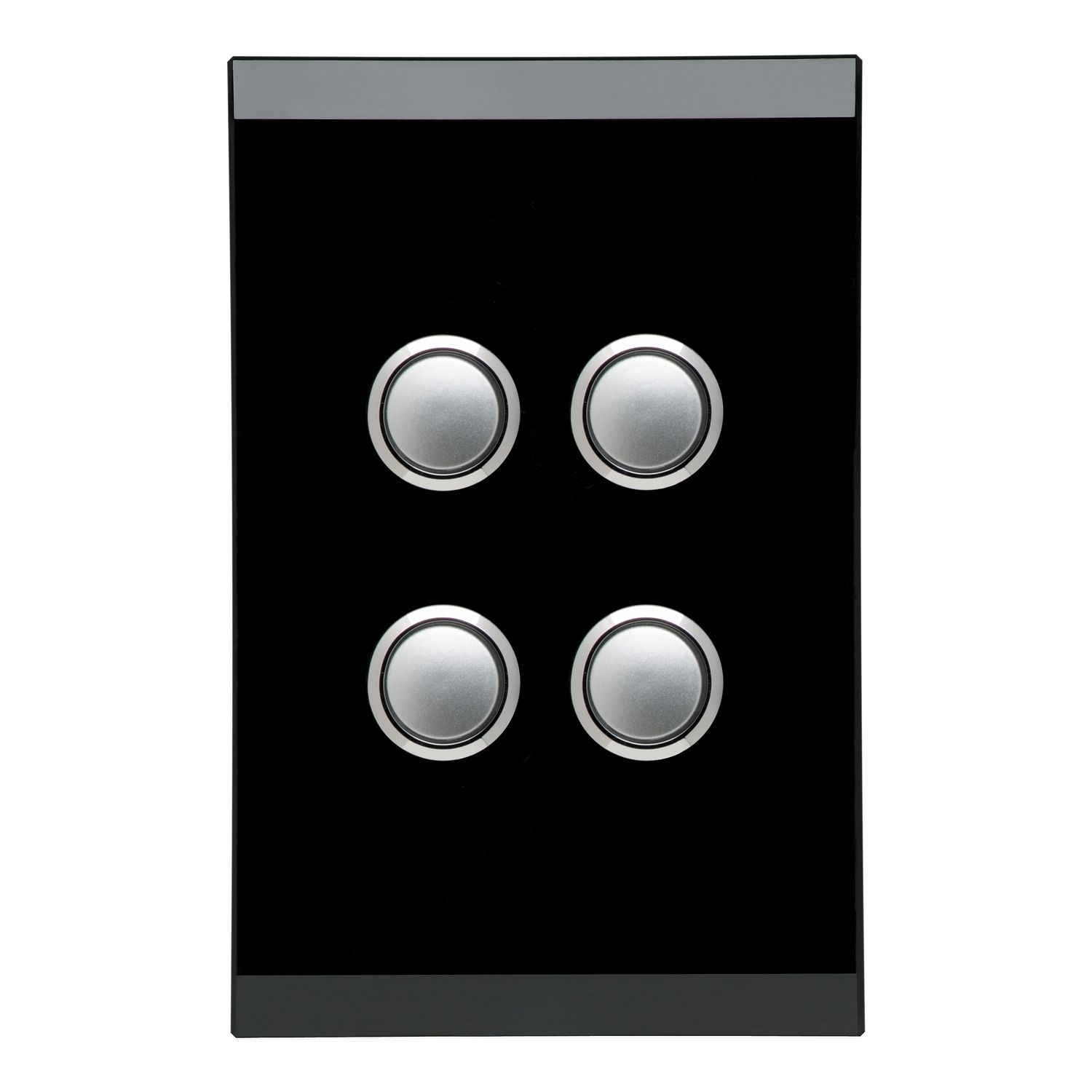 Picture of Push Button Switch LED, Saturn Series, 4 Gang, 250V, 16AX/20A