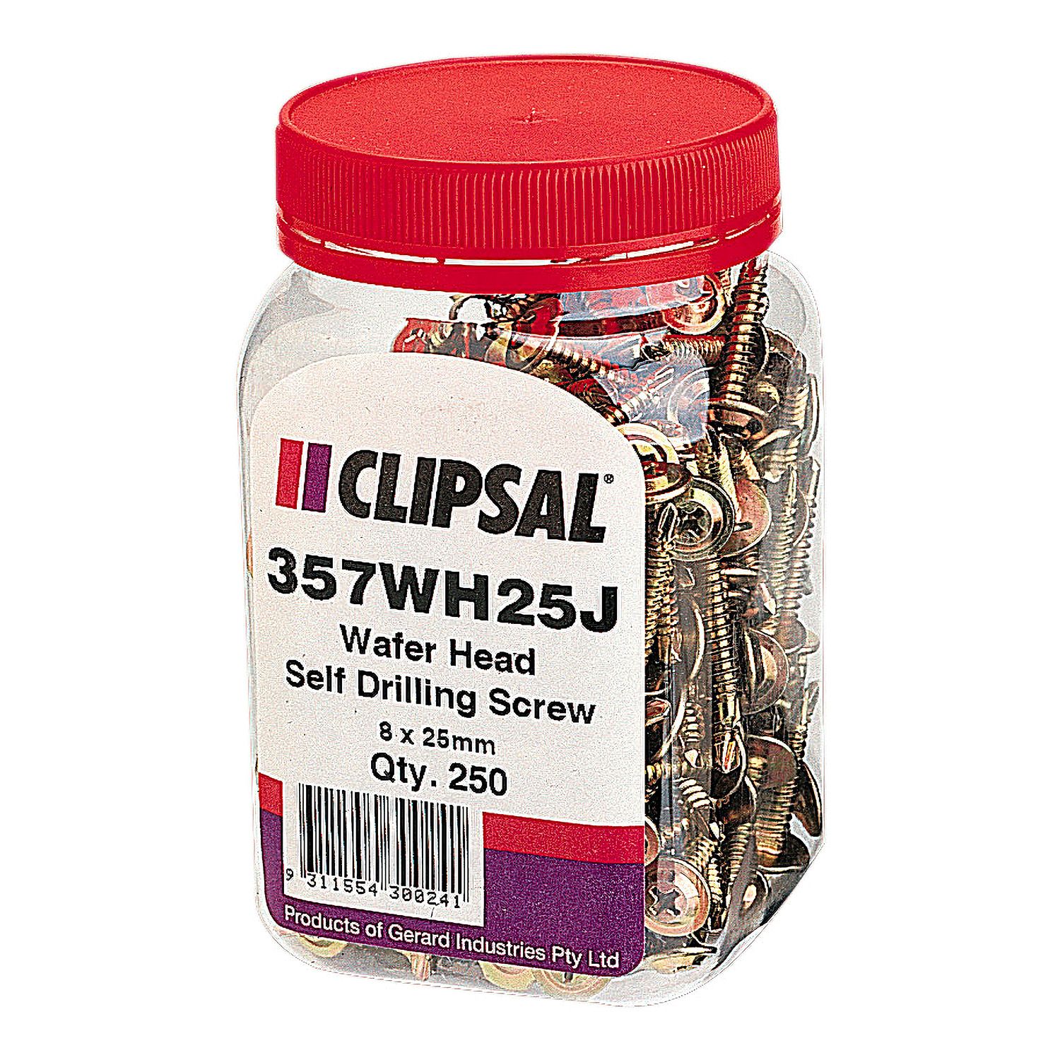 Picture of Washer Head, Clipsal - General Accessories, Self Drilling, 8 x 25mm, Jar 250
