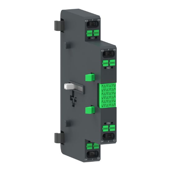 Picture of Auxiliary contact block,TeSys Giga contactor,2NO,lateral face side mounting,push-in terminals