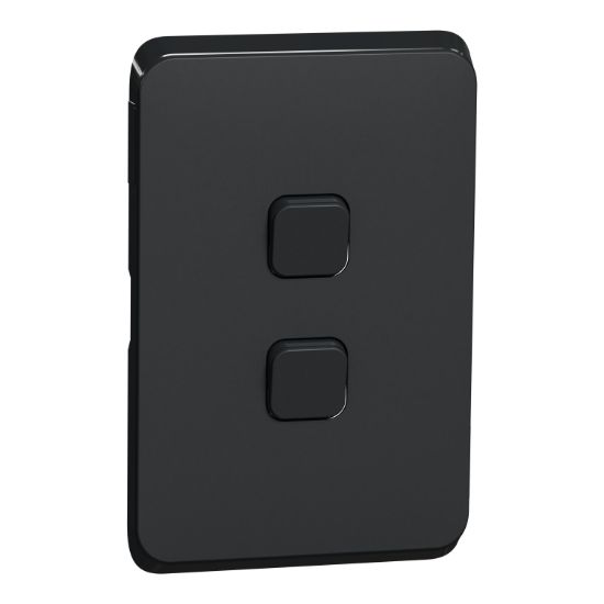 Picture of Switch Plate Skin, Clipsal Iconic, 2 Gang, Horizontal/Vertical Mount, Clip-On
