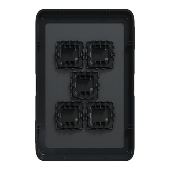 Picture of Switch Plate Skin, Clipsal Iconic, 5 Gang, Horizontal/Vertical Mount