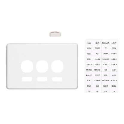 Picture of Switch Plate Cover, Classic C2000 Series, 3 Gang, Horizontal Mount, with ID Window