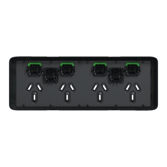 Picture of Skin Socket Switch, Clipsal Iconic, Horizontal Quad, 10A 250V