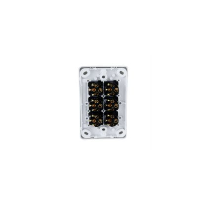 Picture of Flush Switch, Classic C2000 Series, 6 Gang, 250VAC, 10A, Standard, Vertical