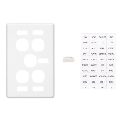 Picture of Switch Plate Cover, Classic C2000 Series, 5 Gang, Vertical Mount