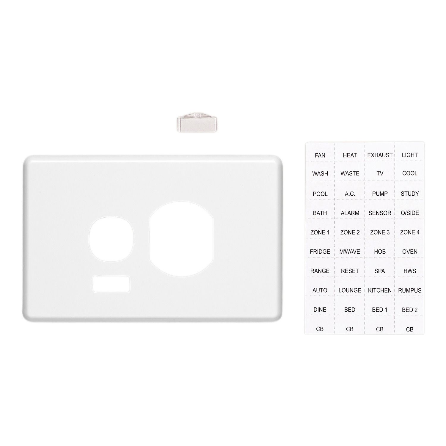 Picture of Socket Outlet Cover Plate, Classic C2000 Series, Horizontal Mount