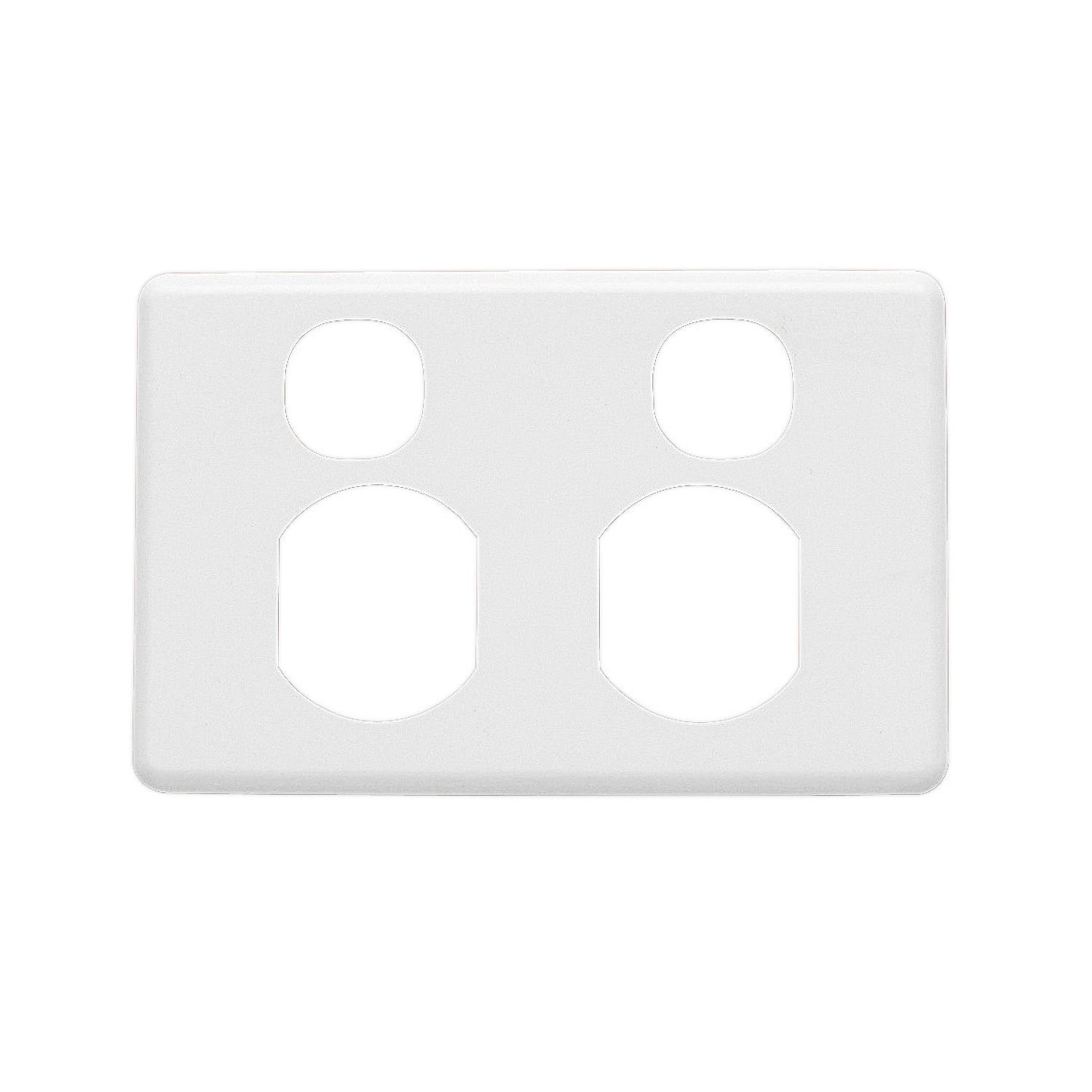 Picture of Socket Outlet Cover Plate, Classic C2000 Series, Horizontal Mount, for Twin Switched Socket