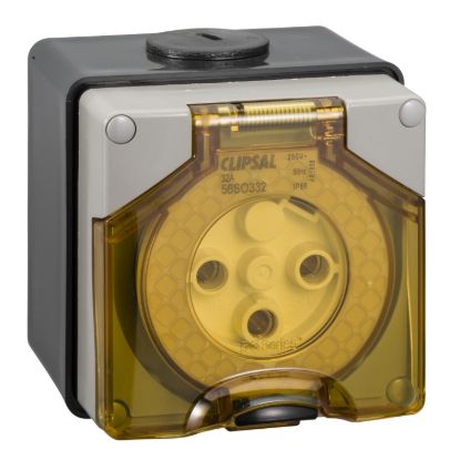 Picture of Adaptable Enclosure, Clipsal - 56 Series, 2 Gang, 107x101x75mm, Less Enclosure