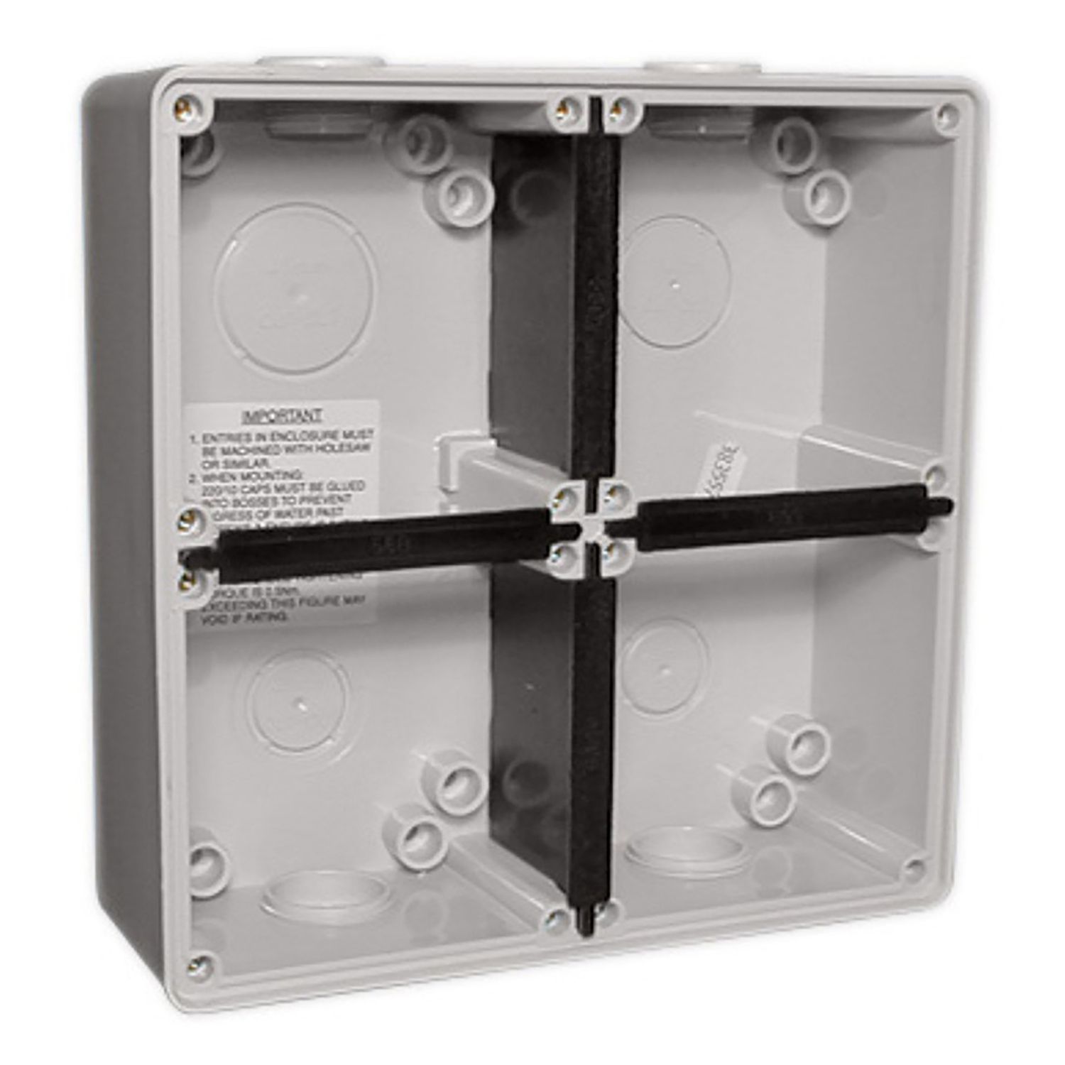 Picture of Mounting Back Box, Clipsal - 56 Series, 4 Gang, Vertical Socket Mounting