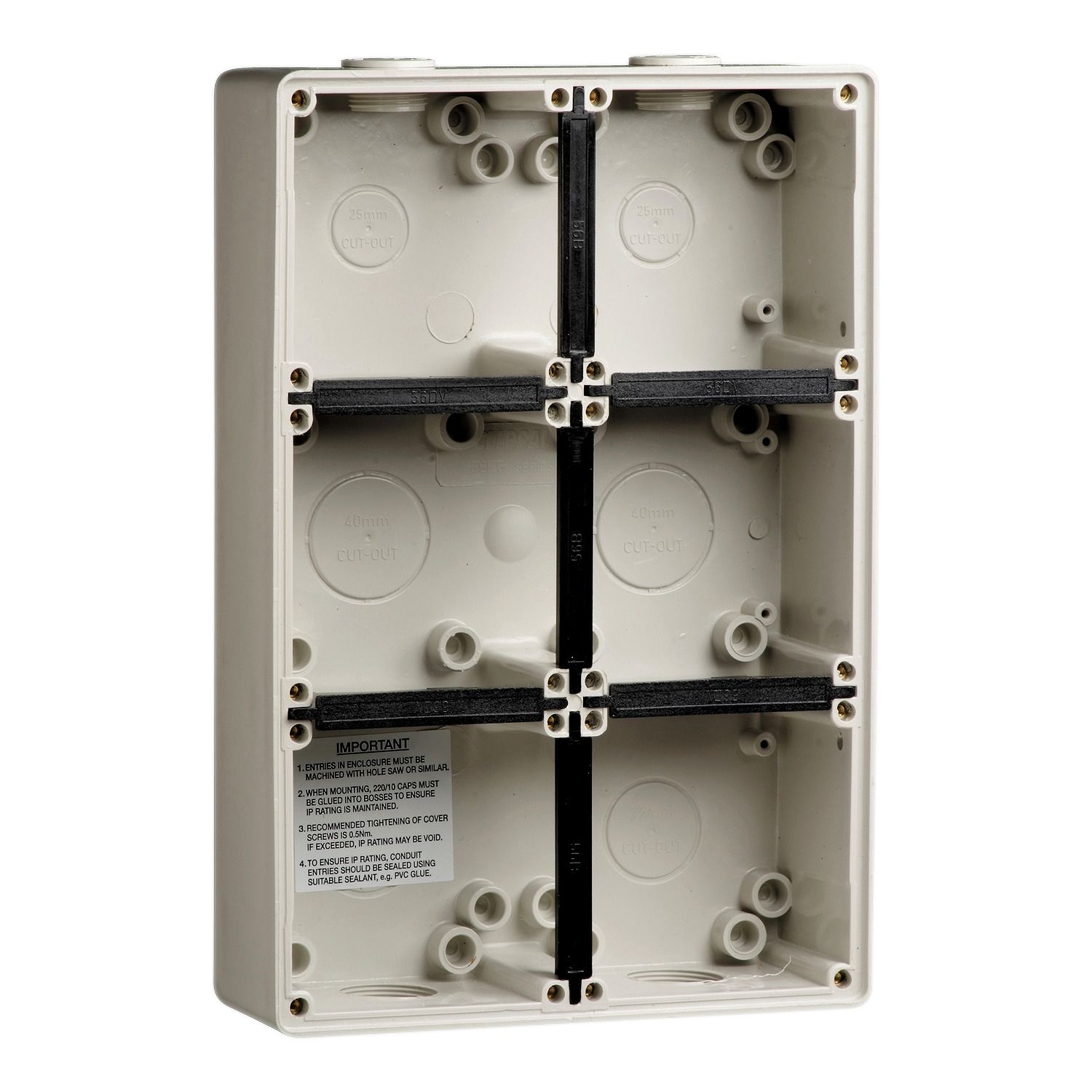 Picture of Mounting Back Box, Clipsal - 56 Series, 6 Gang