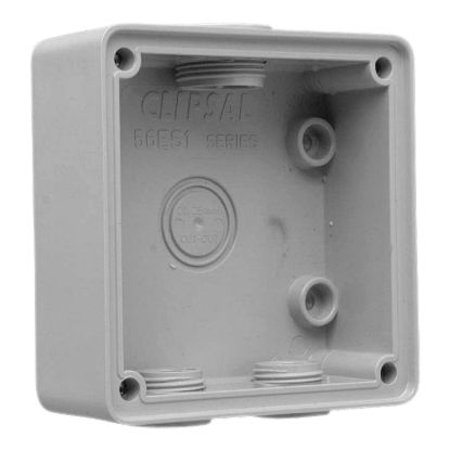 Picture of Mounting Back Box, Clipsal - 56 Series, Shallow, 1 Gang, 38x101x101mm