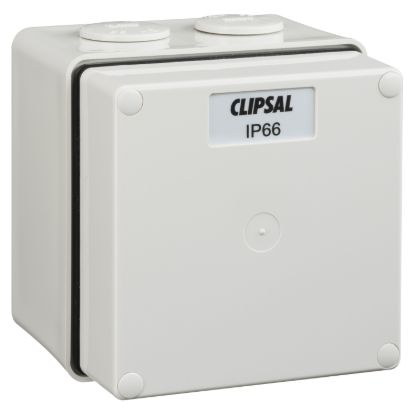 Picture of Junction Box, Clipsal - 56 Series, IP66, 1 Gang (101 x 101 x 91mm high)