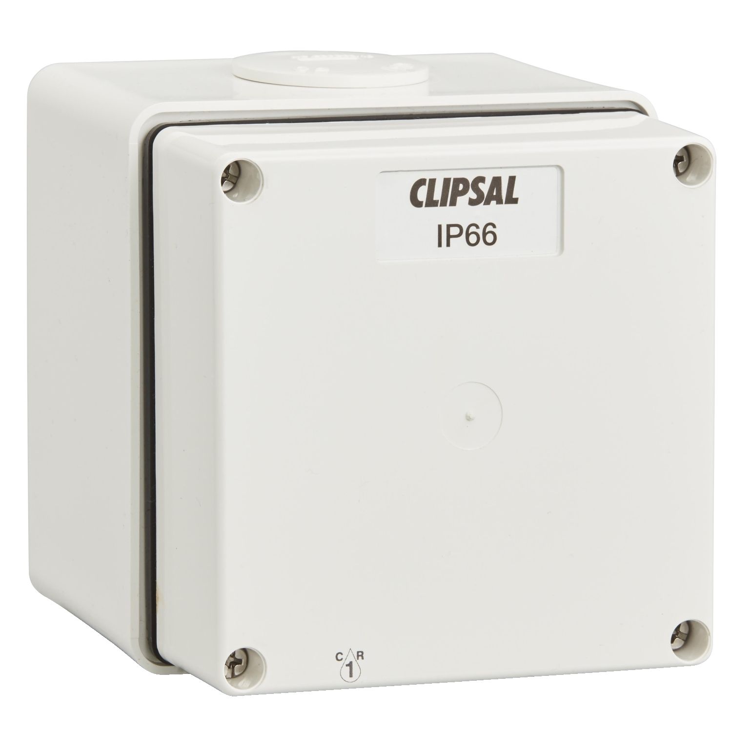 Picture of Junction Box, Clipsal - 56 Series, IP66, 1 Gang (101 x 101 x 91mm high)