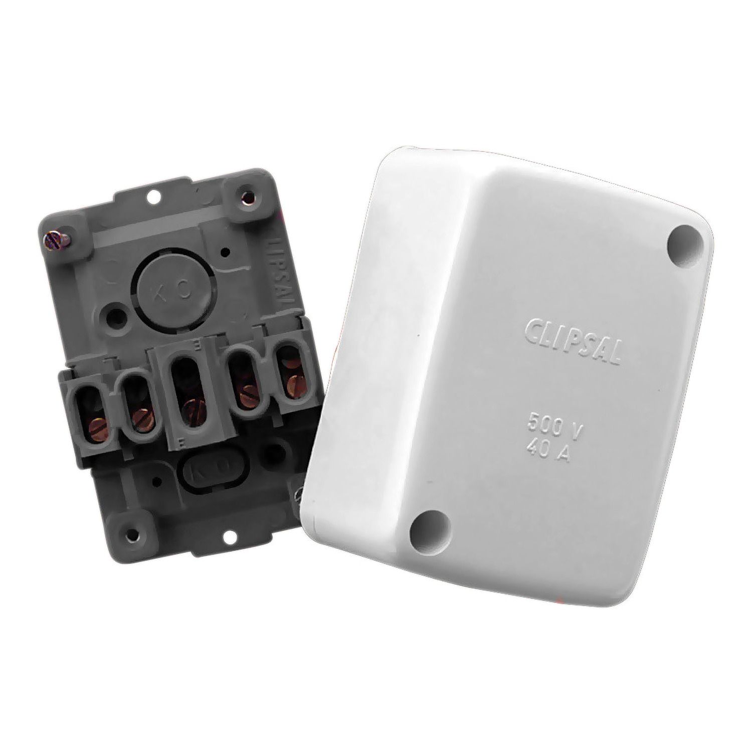 Picture of Junction Box, Clipsal - General Accessories, with 5 fixed Terminals, 40A, 45Wx86Lx58D