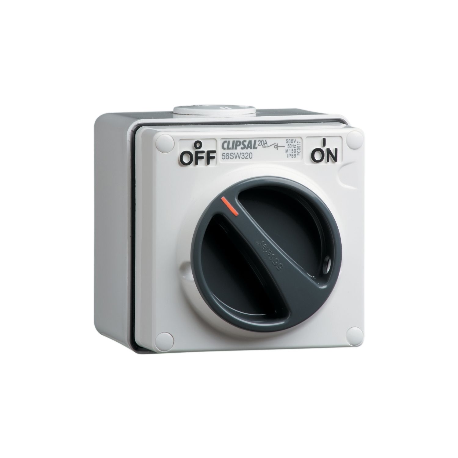 Picture of Surface Switch, Clipsal - 56 Series, 1 Gang, 3 Pole, 500VAC, 20A