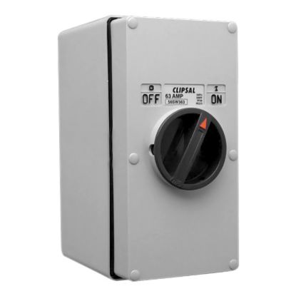 Picture of Surface Switch, Clipsal - 56 Series, 2 Gang, 3 Pole, 500VAC, 63A