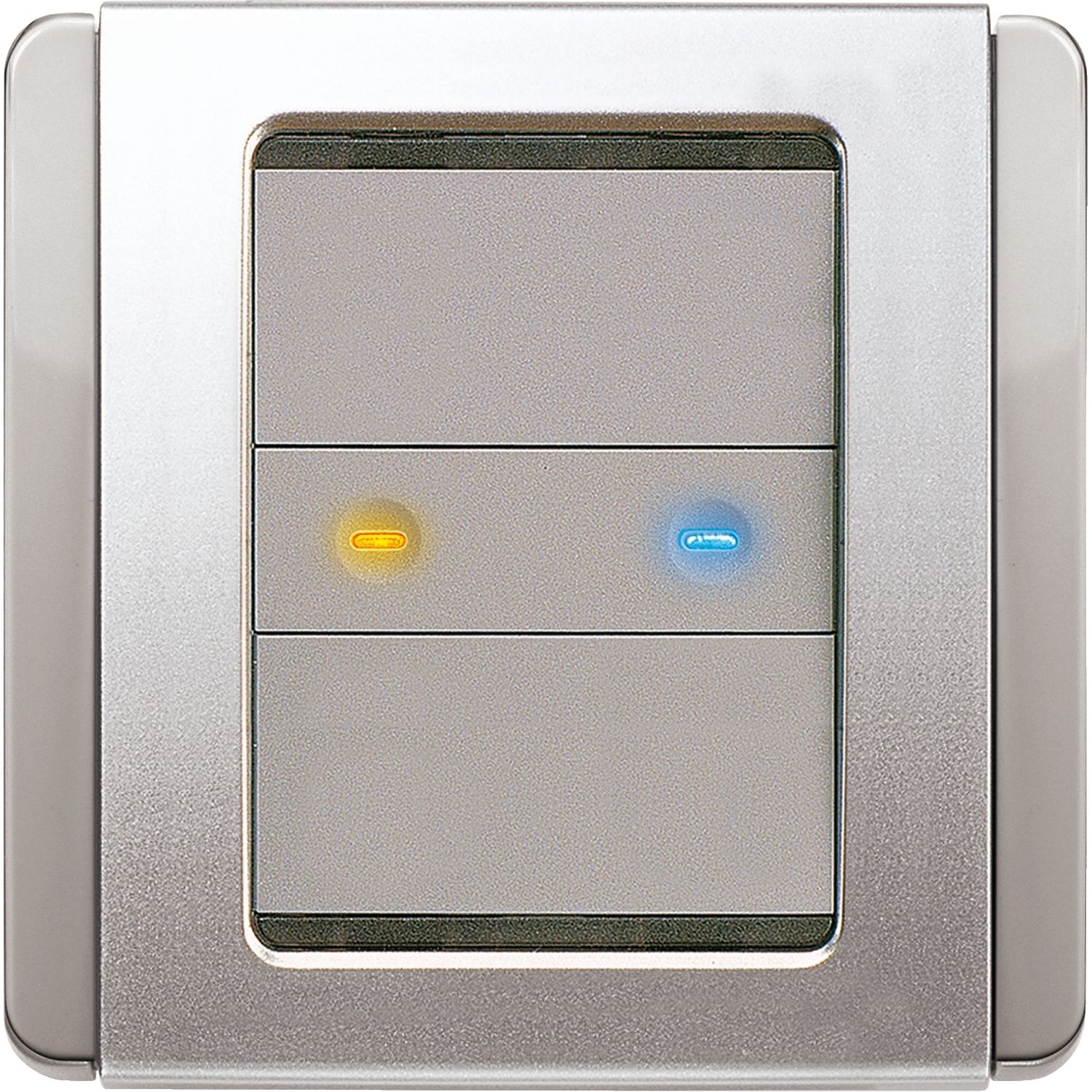 Picture of C Bus Neo key input unit wall switch 2 gang - British standard - battleship grey