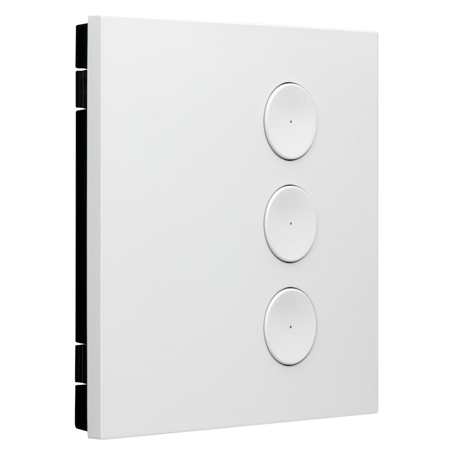 Picture of Wall Plate, C-Bus, Saturn Zen, key input unit, E-Series, 3 key, zen black