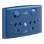Picture of Twin Switch Socket Outlet, Medilec, 250V, 10A, Safety Shutter, Security Screw