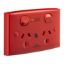 Picture of Twin Switch Socket Outlet, Medilec, 250V, 10A, Safety Shutter, Security Screw