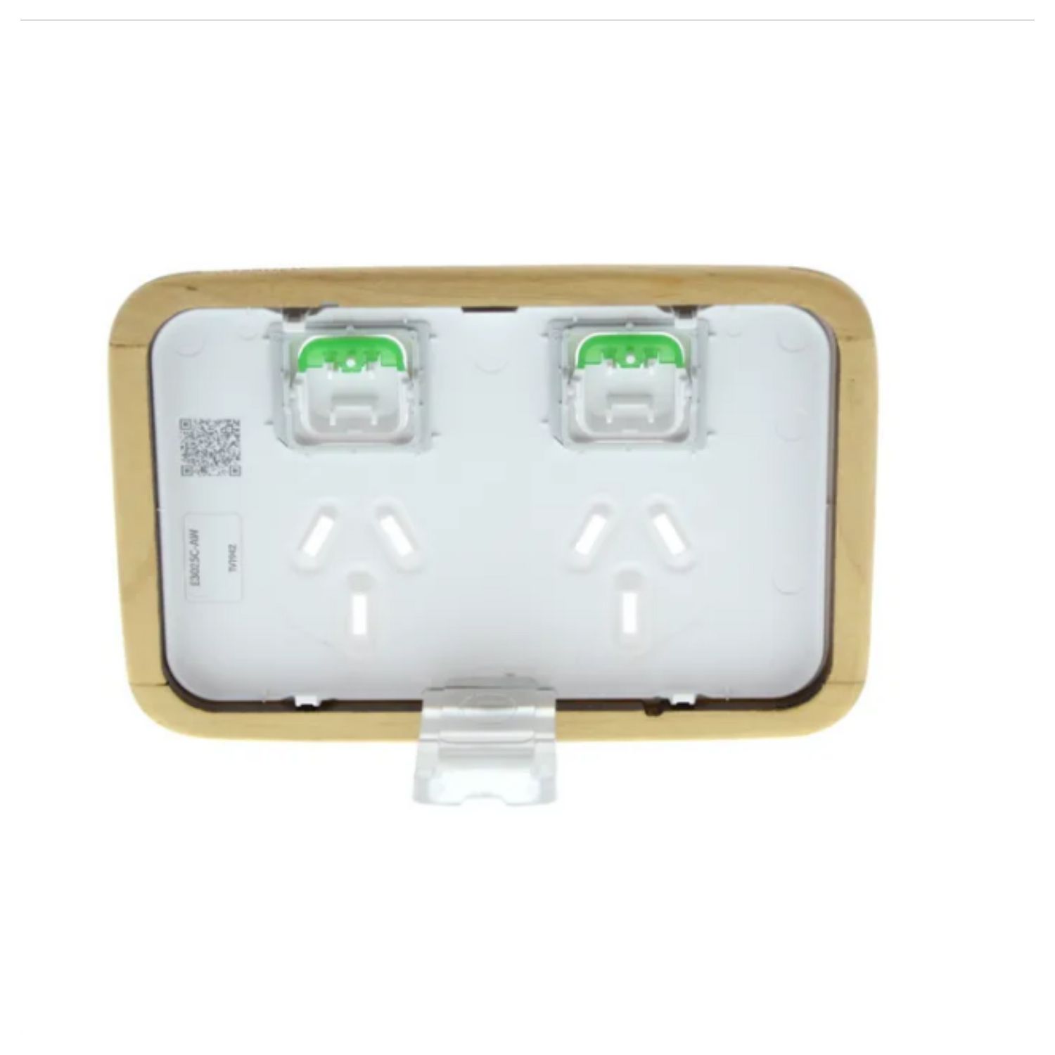 Picture of Essence Double Power Point Skin, Clipsal Iconic, Horizontal Mount, 250V, 10A, Clip-On