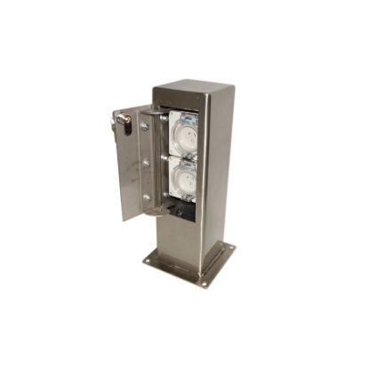 Picture of Pedestal Pole, Clipsal - Cable Management, 125x125mm, Single Sided with One Lockable Door