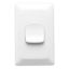 Picture of Flush Switch, Prestige Series, 1 Gang, 250VAC, 15A, Standard, Vertical