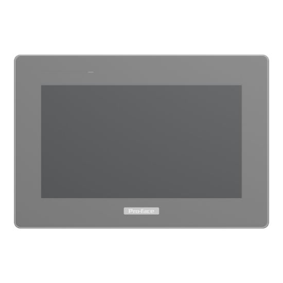 Picture of Basic touch panel modular terminal, Proface STM6000, GP-ProEX, 7"W display, 1 COM, 2 Ethernet, 24V DC