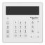 Picture of Security Expert touch sense LCD keypad, white