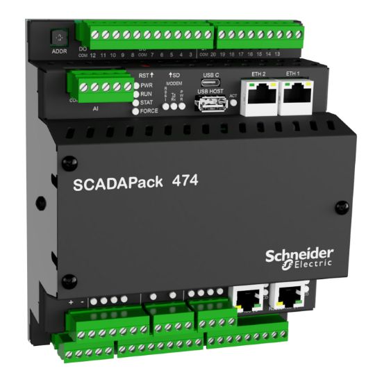 Picture of Smart RTU, SCADAPack 47x | 47xi, supporting DNP3/Modbus/IEC 60870, 12 flowrun license, 2 analog output