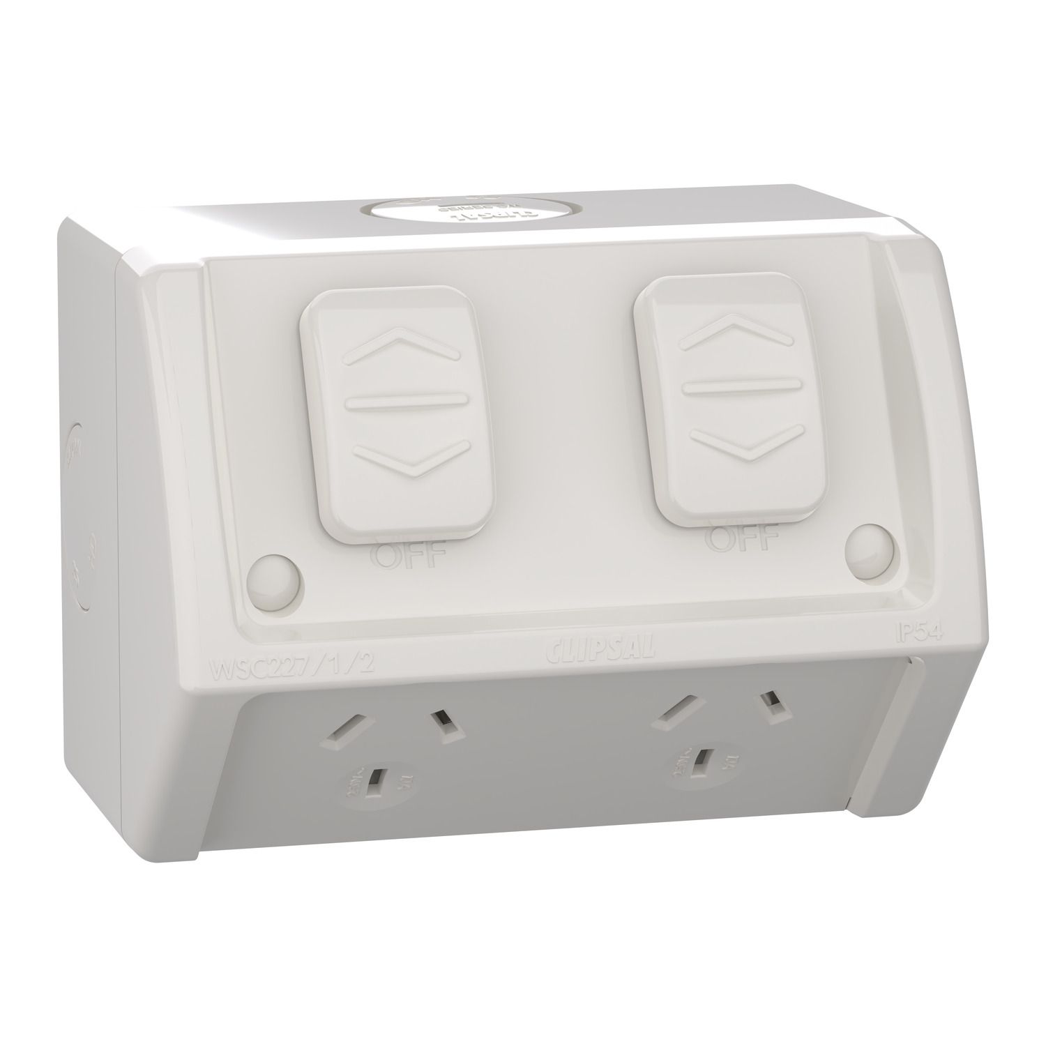 Picture of Socket, Weathershield, Twin, Individually Wired ,10A, 250VAC, IP54