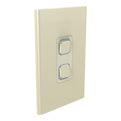 Picture of Styl Switch Plate Skin, Clipsal Iconic, Vertical/Horizontal, 2 Gang