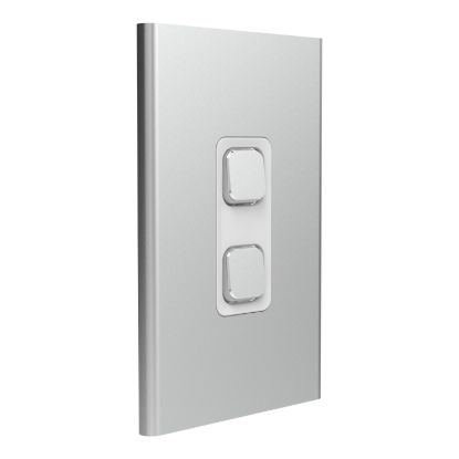 Picture of Styl Switch Plate Skin, Clipsal Iconic, Vertical/Horizontal, 2 Gang