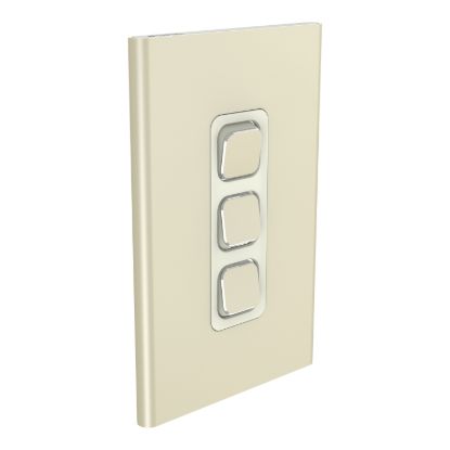 Picture of Styl Switch Plate Skin, Clipsal Iconic, Vertical/Horizontal, 3 Gang