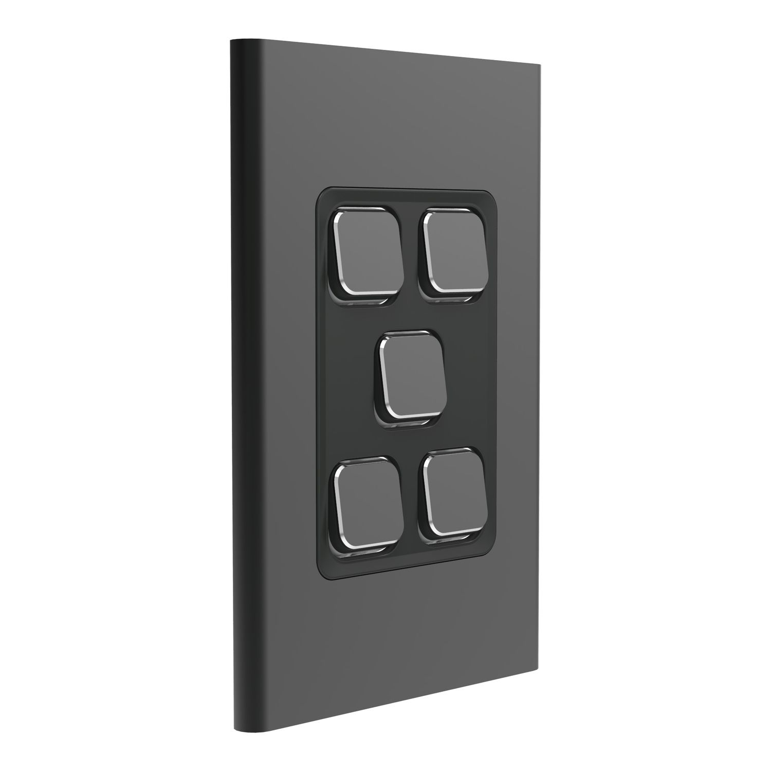 Picture of Styl Switch Plate Skin, Clipsal Iconic, Vertical/Horizontal, 5 Gang