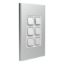 Picture of Styl Switch Plate Skin, Clipsal Iconic, Vertical/Horizontal, 6 Gang