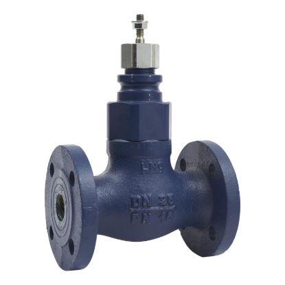 Picture of Globe Valve, 32mm, 2-Way, Flanged, stem Up Closed, Stainless Steel, 16kvs, Glycol 25-50% Steam and Water