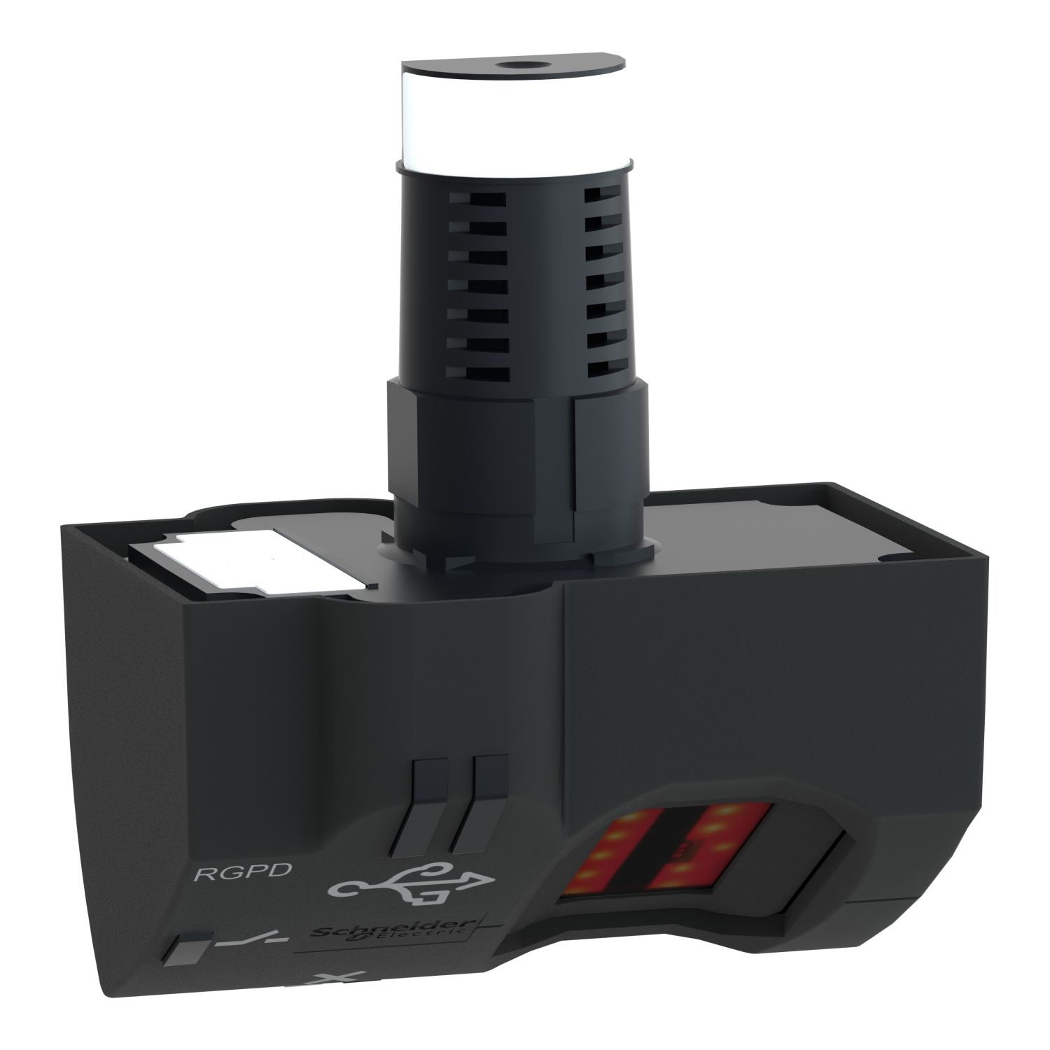 Picture of Biometric switch monostable RGPD, Harmony XB5S, plastic, 22mm, USB, connection by M12 connector, 24V AC DC