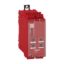 Picture of safety module, Harmony XPSU, Cat4, features XPSUAK with delayed outputs, 24V AC or DC, spring