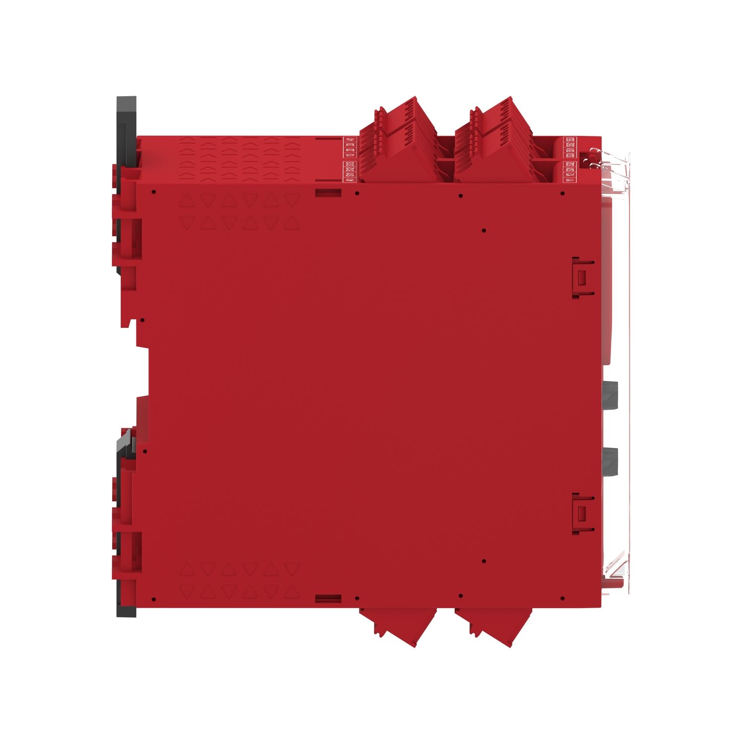 Picture of safety module, Harmony XPSU, Cat 4, features 6 x XPSUAF, 24V AC or DC, spring