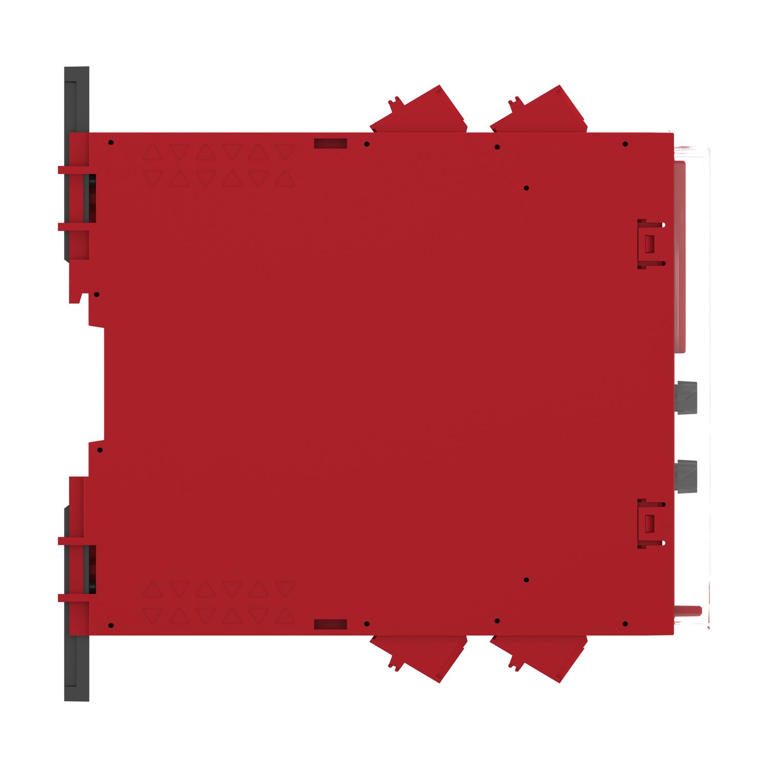 Picture of safety module, Harmony XPSU, Cat 4, features 2 x XPSUAF with enabling movement, 48 to 240V AC or DC, spring